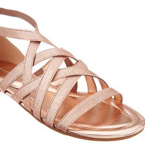 Marc Fisher Pink Stretch Strap Sandals